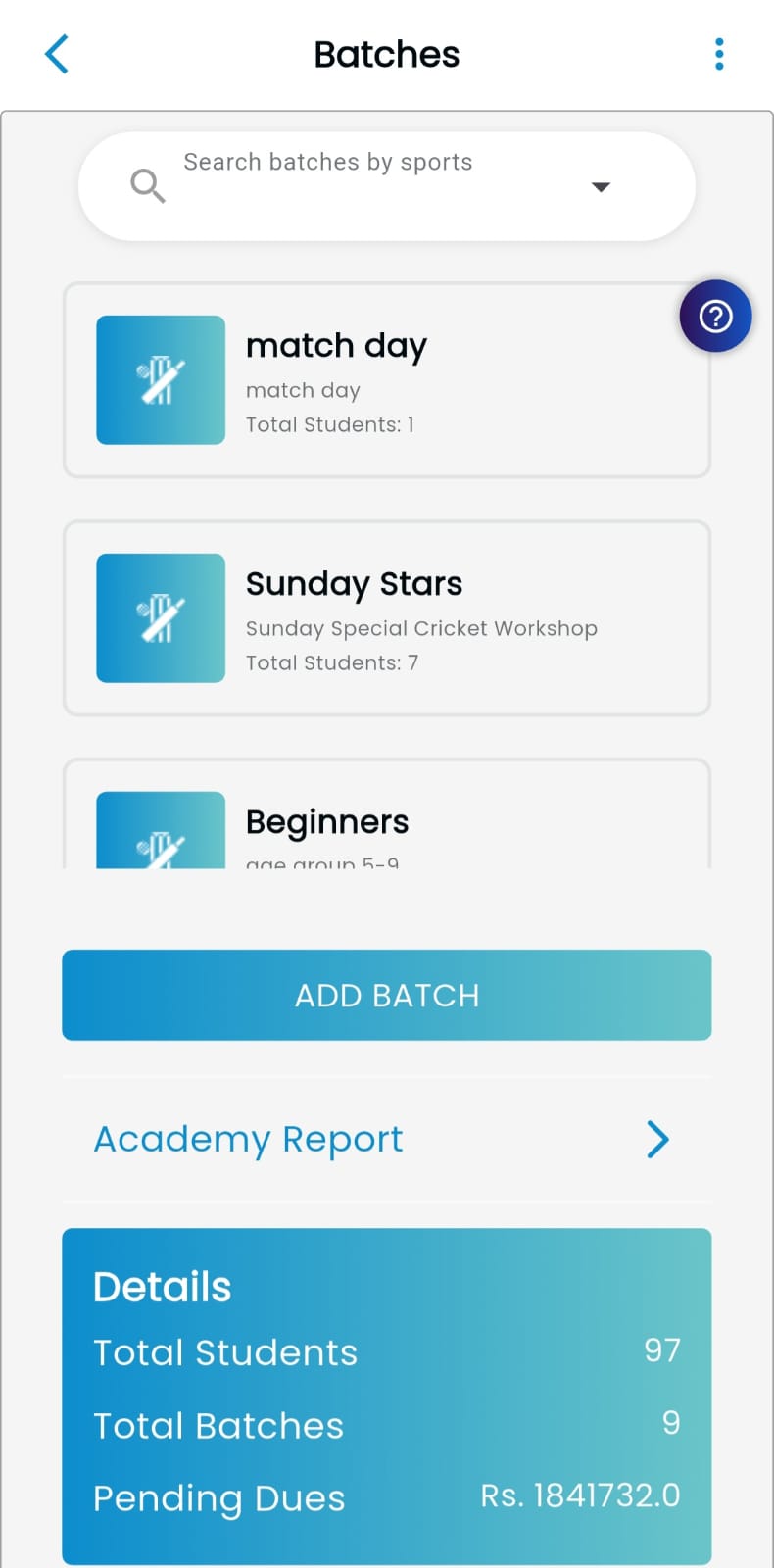 Batch management