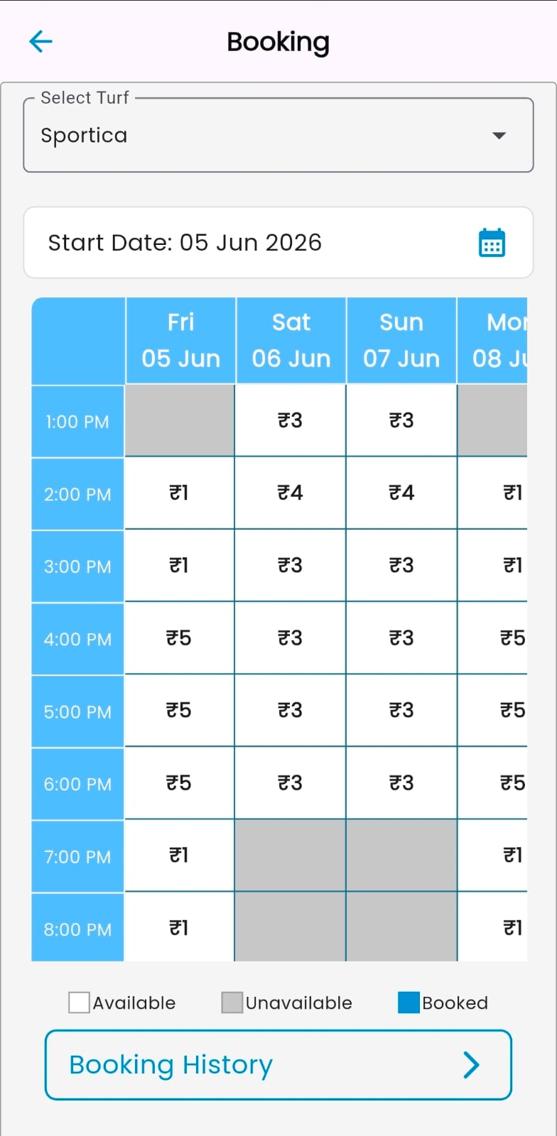 Slot booking